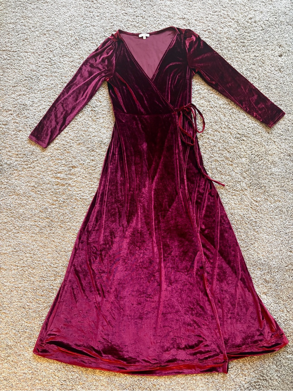 Baltic Born velvet wrap dress